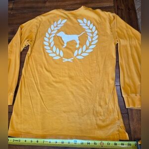 PINK Victoria's Secret Golden Long Sleeve Tee
